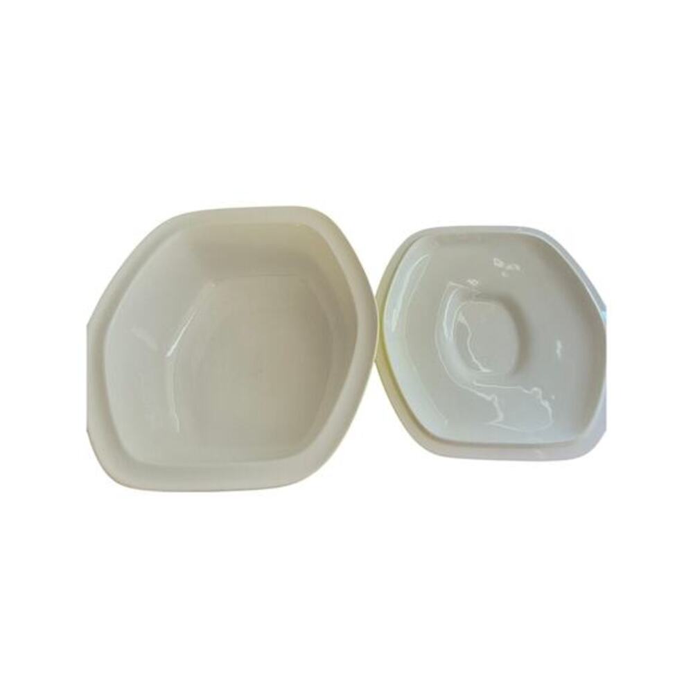 VTG MCM Poole Yellow Herb Garden Sage Casserole‎ Dish 2.5 Quart Rectangular Lid - Picture 7 of 11